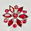 Natural Ruby Mix Shape With Real 925 Sterling Silver Jewelry 6.59 G. Ring Size 8