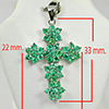Natural Gem Green Emerald 925 Sterling Silver Jewelry Pendant 3.60 G.