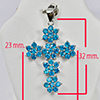 Natural Gem Apatite 925 Sterling Silver Jewelry Pendant 3.70 G.