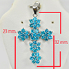 Natural Gem Apatite 925 Sterling Silver Jewelry Pendant 3.72 G.