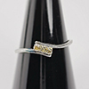 925 Sterling Silver Ring Jewelry 0.93 G. With Natural Diamond 0.08 Ct. Size 7