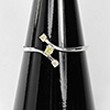 925 Sterling Silver Ring Jewelry 0.79 G. With Natural Diamond 0.08 Ct. Size 7