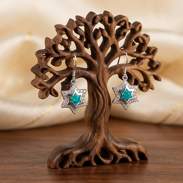 925 Sterling Silver Jewelry Earrings 7.10 Grams with Multi Color Blue Created Opal 925 Sterling Silver Jewelry Earrings 7.10 Grams with Multi Color Blue Created Opal