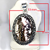 Natural Gemstone Oval Cabochon Shape Metal Silver Plated Fine Jewelry Pendant 18.17 Grams Natural Gemstone Oval Cabochon Shape Metal Silver Plated Fine Jewelry Pendant 18.17 Grams