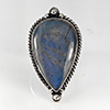 Natural Gemstone Pear Cabochon Shape 10.71 Grams Metal Silver Plated Fine Jewelry Ring Size 7.5 Natural Gemstone Pear Cabochon Shape 10.71 Grams Metal Silver Plated Fine Jewelry Ring Size 7.5