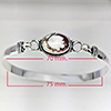 Natural Gemstone Oval Cabochon Shape 14.91 Grams Metal Silver Plated Fine Jewelry Bangle 7 Inch Natural Gemstone Oval Cabochon Shape 14.91 Grams Metal Silver Plated Fine Jewelry Bangle 7 Inch