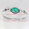 Natural Gemstone Oval Cabochon Shape 14.96 Grams Metal Silver Plated Fine Jewelry Bangle 6.5 Inch Natural Gemstone Oval Cabochon Shape 14.96 Grams Metal Silver Plated Fine Jewelry Bangle 6.5 Inch