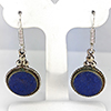 Natural Lapis Lazuli with Metal Silver Plated Earrings Jewelry 5.24 Grams Natural Lapis Lazuli with Metal Silver Plated Earrings Jewelry 5.24 Grams