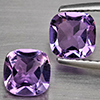 Natural Purple Amethyst 1.64 Ct. 2 Pcs Cushion Shape 6.3 Mm Gemstone From Brazil Natural Purple Amethyst 1.64 Ct. 2 Pcs Cushion Shape 6.3 Mm Gemstone From Brazil