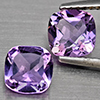 Natural Purple Amethyst 1.55 Ct. 2 Pcs Cushion Shape 6.2 Mm Gemstone From Brazil Natural Purple Amethyst 1.55 Ct. 2 Pcs Cushion Shape 6.2 Mm Gemstone From Brazil