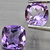 Natural Purple Amethyst 2.02 Ct. 2 Pcs Cushion Shape 6.4 Mm Gemstone From Brazil Natural Purple Amethyst 2.02 Ct. 2 Pcs Cushion Shape 6.4 Mm Gemstone From Brazil