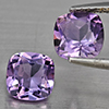 Natural Purple Amethyst 1.89 Ct. 2 Pcs Cushion Shape 6.2 Mm Gemstone From Brazil Natural Purple Amethyst 1.89 Ct. 2 Pcs Cushion Shape 6.2 Mm Gemstone From Brazil