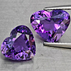 Natural Purple Amethyst 7.56 Ct. 2 Pcs Heart Shape 10.7 x 9.8 Mm Gemstone From Brazil Natural Purple Amethyst 7.56 Ct. 2 Pcs Heart Shape 10.7 x 9.8 Mm Gemstone From Brazil