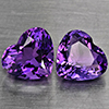 Natural Purple Amethyst 5.49 Ct. 2 Pcs Heart Shape 9.7 x 9 Mm Gemstone From Brazil Natural Purple Amethyst 5.49 Ct. 2 Pcs Heart Shape 9.7 x 9 Mm Gemstone From Brazil