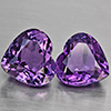 Natural Purple Amethyst 6.57 Ct. 2 Pcs Heart Shape 10.1 x 9.4 Mm Gemstone From Brazil Natural Purple Amethyst 6.57 Ct. 2 Pcs Heart Shape 10.1 x 9.4 Mm Gemstone From Brazil