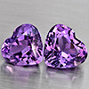 Natural Purple Amethyst 5.60 Ct. 2 Pcs Heart Shape 9.4 x 8.6 Mm Gemstone From Brazil Natural Purple Amethyst 5.60 Ct. 2 Pcs Heart Shape 9.4 x 8.6 Mm Gemstone From Brazil