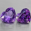 Natural Purple Amethyst 8.06 Ct. 2 Pcs Heart Shape 10.8 x 10.2 Mm Gemstone From Brazil Natural Purple Amethyst 8.06 Ct. 2 Pcs Heart Shape 10.8 x 10.2 Mm Gemstone From Brazil