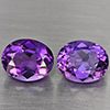 Natural Purple Amethyst 6.07 Ct. 2 Pcs Oval Shape 10.2 x 8.5 Mm Gemstone From Brazil Natural Purple Amethyst 6.07 Ct. 2 Pcs Oval Shape 10.2 x 8.5 Mm Gemstone From Brazil