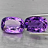 Natural Purple Amethyst 8.41 Ct. 2 Pcs Cushion Shape 12.2 x 8.6 Mm Gemstone From Brazil Natural Purple Amethyst 8.41 Ct. 2 Pcs Cushion Shape 12.2 x 8.6 Mm Gemstone From Brazil