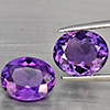 Natural Purple Amethyst 7.76 Ct. 2 Pcs Oval Shape 11.3 x 9.3 Mm Gemstone From Brazil Natural Purple Amethyst 7.76 Ct. 2 Pcs Oval Shape 11.3 x 9.3 Mm Gemstone From Brazil