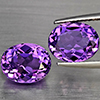 Natural Purple Amethyst 6.01 Ct. 2 Pcs Oval Shape 10.3 x 7.7 Mm Gemstone From Brazil Natural Purple Amethyst 6.01 Ct. 2 Pcs Oval Shape 10.3 x 7.7 Mm Gemstone From Brazil