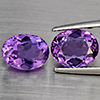 Natural Purple Amethyst 4.37 Ct. 2 Pcs Oval Shape 9.4 x 7.6 Mm Gemstone From Brazil Natural Purple Amethyst 4.37 Ct. 2 Pcs Oval Shape 9.4 x 7.6 Mm Gemstone From Brazil