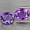 Natural Purple Amethyst 6.94 Ct. 2 Pcs Oval Shape 11.3 x 9.3 Mm Gemstone From Brazil Natural Purple Amethyst 6.94 Ct. 2 Pcs Oval Shape 11.3 x 9.3 Mm Gemstone From Brazil