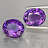 Natural Purple Amethyst 8.36 Ct. 2 Pcs Oval Shape 12.2 x 10 Mm Gemstone From Brazil Natural Purple Amethyst 8.36 Ct. 2 Pcs Oval Shape 12.2 x 10 Mm Gemstone From Brazil