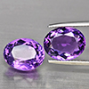 Natural Purple Amethyst 8.47 Ct. 2 Pcs Oval Shape 12 x 9.8 Mm Gemstone From Brazil Natural Purple Amethyst 8.47 Ct. 2 Pcs Oval Shape 12 x 9.8 Mm Gemstone From Brazil
