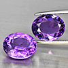 Natural Purple Amethyst 9.21 Ct. 2 Pcs Oval Shape 12.3 x 9.3 Mm Gemstone From Brazil Natural Purple Amethyst 9.21 Ct. 2 Pcs Oval Shape 12.3 x 9.3 Mm Gemstone From Brazil