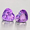 Natural Purple Amethyst 5.49 Ct. 2 Pcs Heart Shape 9.3 x 8.3 Mm Gemstone From Brazil Natural Purple Amethyst 5.49 Ct. 2 Pcs Heart Shape 9.3 x 8.3 Mm Gemstone From Brazil