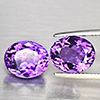 Natural Purple Amethyst 8.29 Ct. 2 Pcs Oval Shape 11.4 x 9.5 Mm Gemstone From Brazil Natural Purple Amethyst 8.29 Ct. 2 Pcs Oval Shape 11.4 x 9.5 Mm Gemstone From Brazil