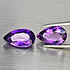 Natural Purple Amethyst 8.69 Ct. 2 Pcs Pear Shape 14.9 x 8.9 Mm Gemstone From Brazil Natural Purple Amethyst 8.69 Ct. 2 Pcs Pear Shape 14.9 x 8.9 Mm Gemstone From Brazil