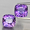 Natural Purple Amethyst 10.54 Ct. 2 Pcs Cushion Shape Gemstone From Brazil Natural Purple Amethyst 10.54 Ct. 2 Pcs Cushion Shape Gemstone From Brazil