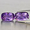 Natural Purple Amethyst 6.93 Ct. 2 Pcs Cushion Shape 12.5 x 7.6 Mm Gemstone From Brazil Natural Purple Amethyst 6.93 Ct. 2 Pcs Cushion Shape 12.5 x 7.6 Mm Gemstone From Brazil