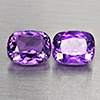 Natural Purple Amethyst 6.97 Ct. 2 Pcs Cushion Shape 11 x 8.8 Mm Gemstone From Brazil Natural Purple Amethyst 6.97 Ct. 2 Pcs Cushion Shape 11 x 8.8 Mm Gemstone From Brazil