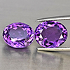 Natural Purple Amethyst 9.30 Ct. 2 Pcs Oval Shape 11.8 x 9.9 Mm Gemstone From Brazil Natural Purple Amethyst 9.30 Ct. 2 Pcs Oval Shape 11.8 x 9.9 Mm Gemstone From Brazil