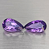 Natural Purple Amethyst 6.78 Ct. 2 Pcs Pear Shape 14.2 x 7.8 Mm Gemstone From Brazil Natural Purple Amethyst 6.78 Ct. 2 Pcs Pear Shape 14.2 x 7.8 Mm Gemstone From Brazil
