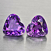 Natural Purple Amethyst 6.20 Ct. 2 Pcs Heart Shape 10.2 x 6.3 Mm Gemstone From Brazil Natural Purple Amethyst 6.20 Ct. 2 Pcs Heart Shape 10.2 x 6.3 Mm Gemstone From Brazil