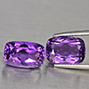 Natural Purple Amethyst 8.75 Ct. 2 Pcs Cushion Shape 12.5 x 8 Mm Gemstone From Brazil Natural Purple Amethyst 8.75 Ct. 2 Pcs Cushion Shape 12.5 x 8 Mm Gemstone From Brazil