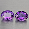 Natural Purple Amethyst 4.88 Ct. 2 Pcs Oval Shape 10 x 7.8 Mm Gemstone From Brazil Natural Purple Amethyst 4.88 Ct. 2 Pcs Oval Shape 10 x 7.8 Mm Gemstone From Brazil