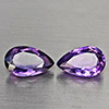 Natural Purple Amethyst 7.35 Ct. 2 Pcs Pear Shape 14.2 x 8.8 Mm Gemstone From Brazil Natural Purple Amethyst 7.35 Ct. 2 Pcs Pear Shape 14.2 x 8.8 Mm Gemstone From Brazil