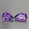 Natural Purple Amethyst 6.33 Ct. 2 Pcs Pear Shape 13.4 x 8.3 Mm Gemstone From Brazil Natural Purple Amethyst 6.33 Ct. 2 Pcs Pear Shape 13.4 x 8.3 Mm Gemstone From Brazil