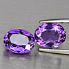 Natural Purple Amethyst 5.51 Ct. 2 Pcs Oval Shape 10.5 x 8.5 Mm Gemstone From Brazil Natural Purple Amethyst 5.51 Ct. 2 Pcs Oval Shape 10.5 x 8.5 Mm Gemstone From Brazil