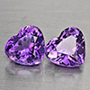 Natural Purple Amethyst 5.75 Ct. 2 Pcs Heart Shape 9.7 x 8.9 Mm Gemstone From Brazil Natural Purple Amethyst 5.75 Ct. 2 Pcs Heart Shape 9.7 x 8.9 Mm Gemstone From Brazil