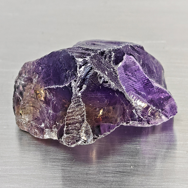Natural Purple Amethyst Gemstones 120.18 Ct. Rough Shape 34 x 29 Mm. Natural Purple Amethyst Gemstones 120.18 Ct. Rough Shape 34 x 29 Mm.