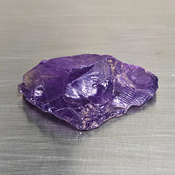Natural Purple Amethyst Gemstones 48.85 Ct. Rough Shape 39 x 26 Mm. Natural Purple Amethyst Gemstones 48.85 Ct. Rough Shape 39 x 26 Mm.