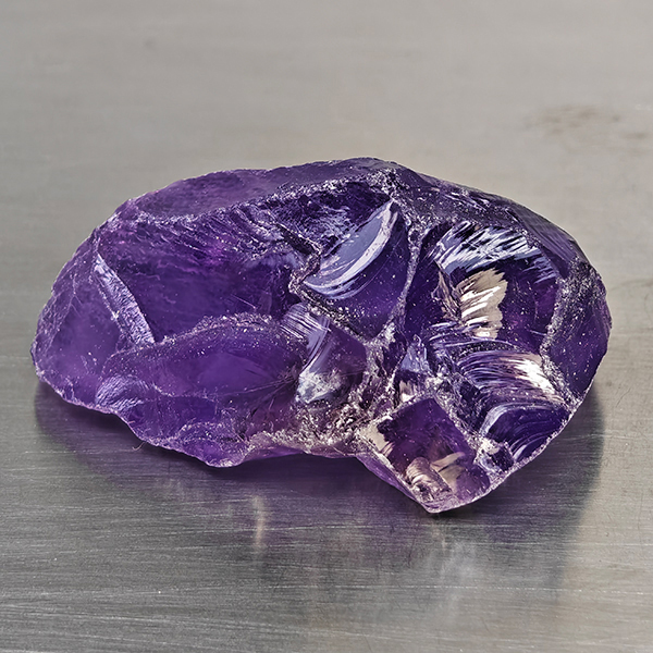 Natural Purple Amethyst Gemstones 48.31 Ct. Rough Shape 30 x 15.3 Mm. Natural Purple Amethyst Gemstones 48.31 Ct. Rough Shape 30 x 15.3 Mm.