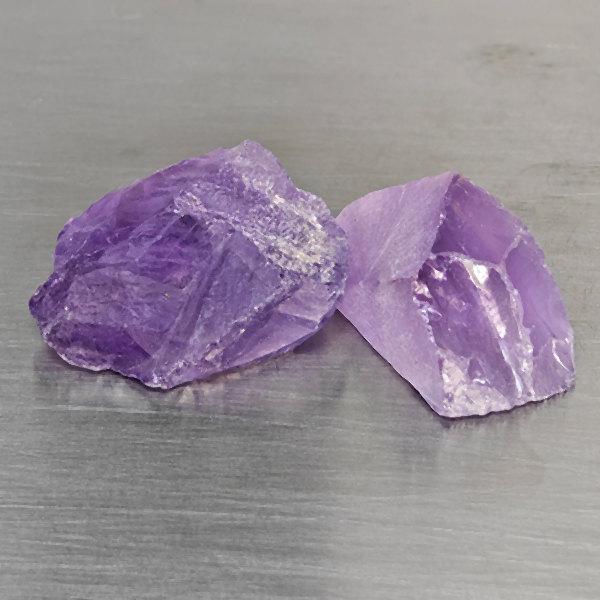 Natural Purple Amethyst Gemstones 45.68 Ct. 2 Pcs. Rough Shape 25 x 18 Natural Purple Amethyst Gemstones 45.68 Ct. 2 Pcs. Rough Shape 25 x 18