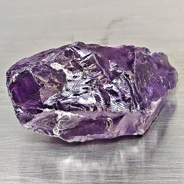 Natural Purple Amethyst Gemstones 88.58 Ct. Rough Shape 44 x 20 Mm. Natural Purple Amethyst Gemstones 88.58 Ct. Rough Shape 44 x 20 Mm.